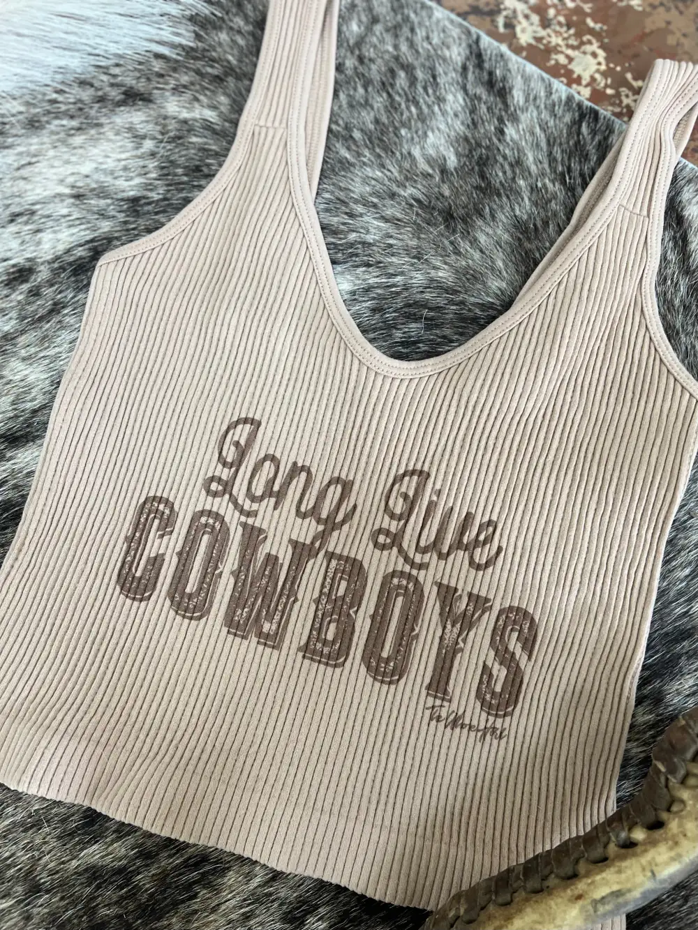 Long Live Cowboys Crop Tank