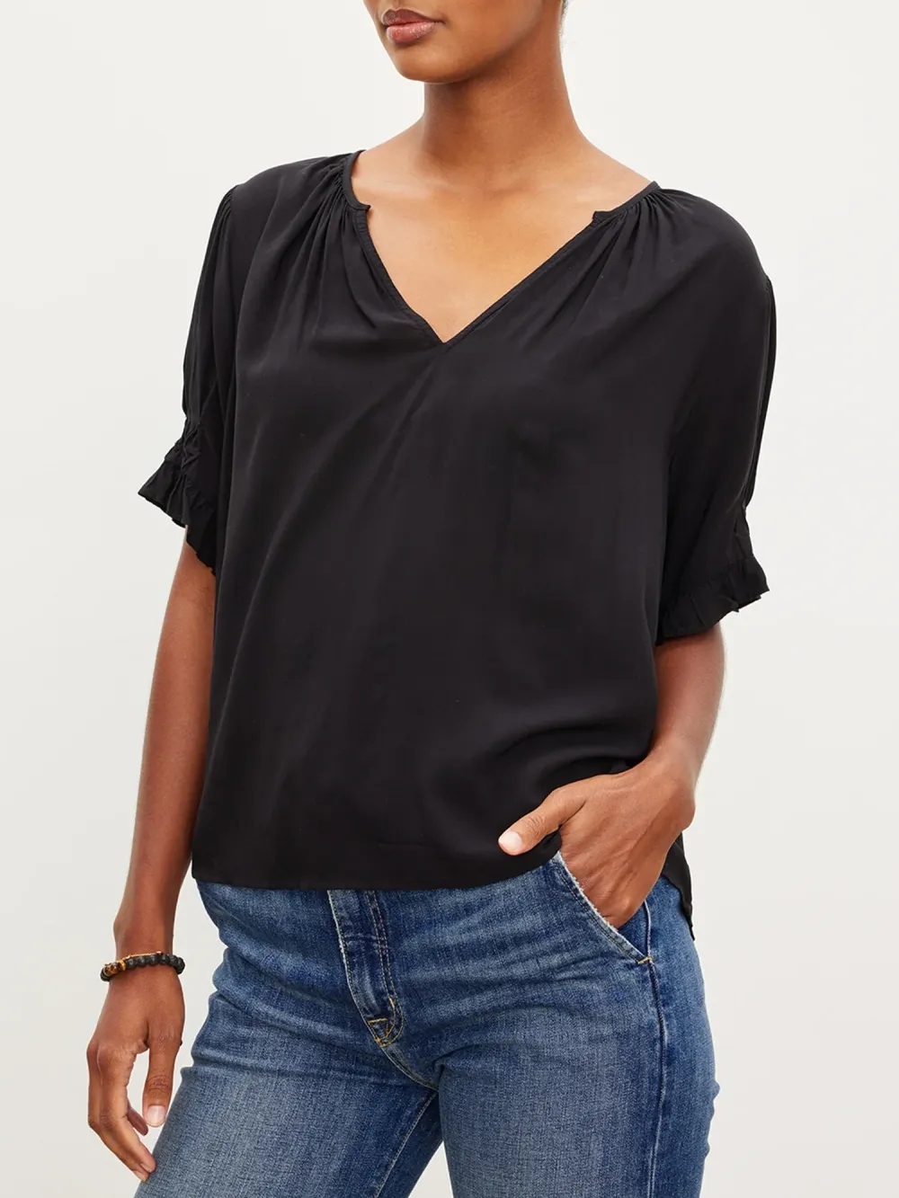 Calissa Split Neck Blouse