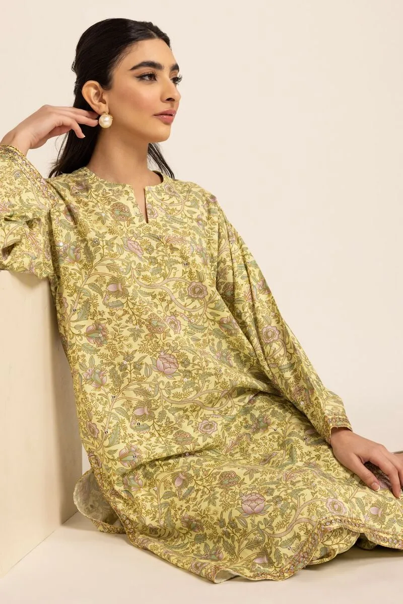 2 Piece | Kurta & Pants | Color Green