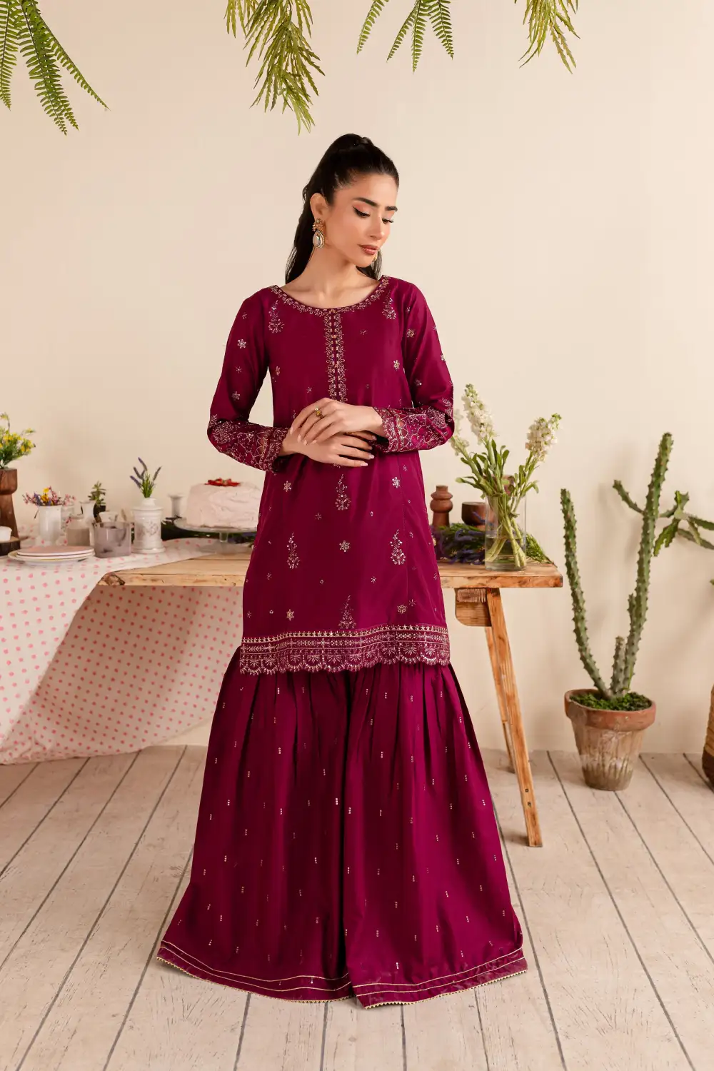 Elwood 2Pc - Embroidered Lawn Dress