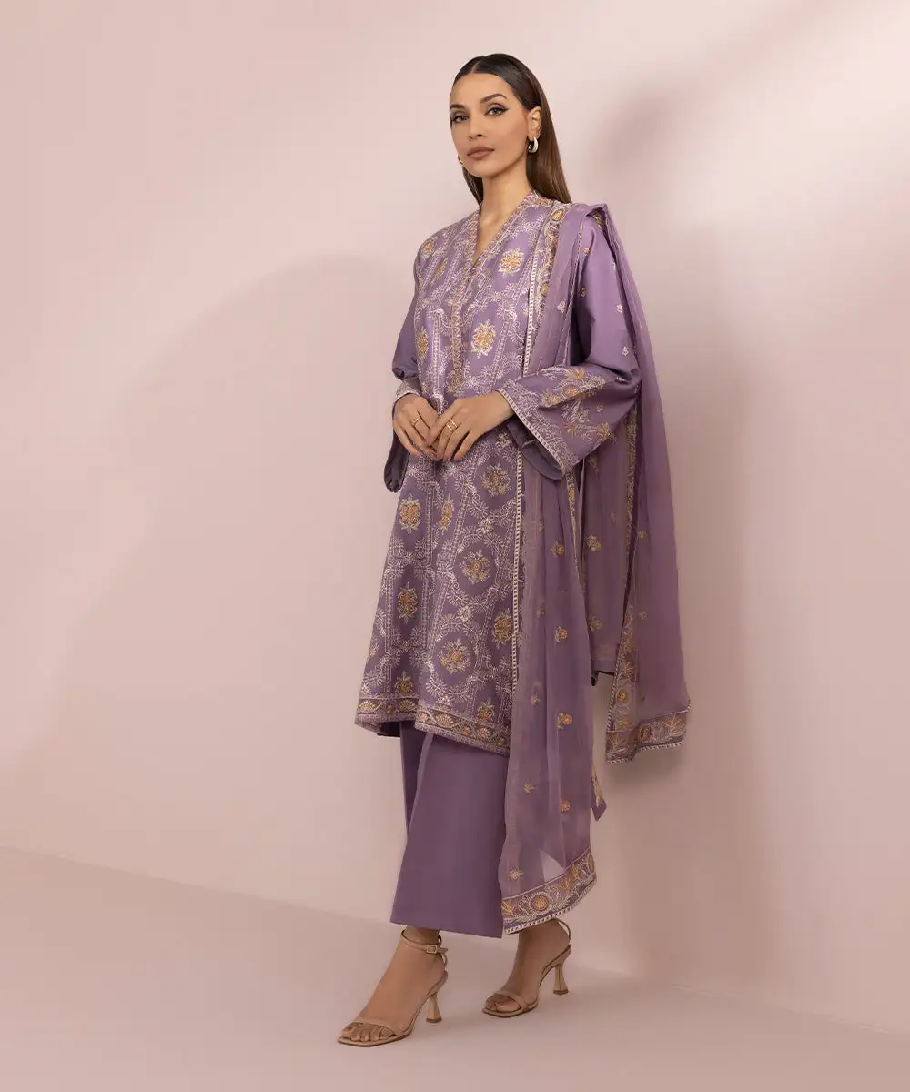 3 Piece - Embroidered Lawn Suit