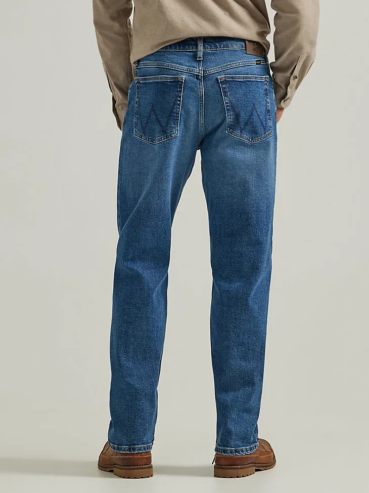 MEN'S RELAXED FIT FLEX JEAN IN MID DENIM