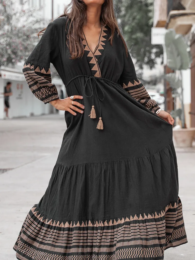 Vacation bohemian dress