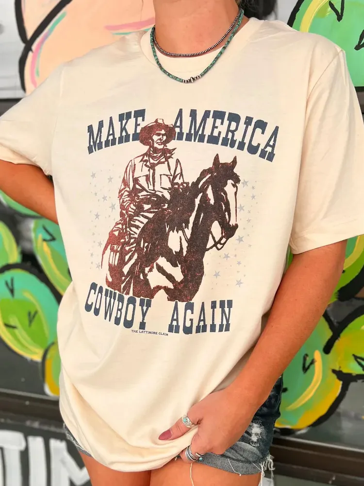 Make America Cowboy Again Short Sleeve Tee