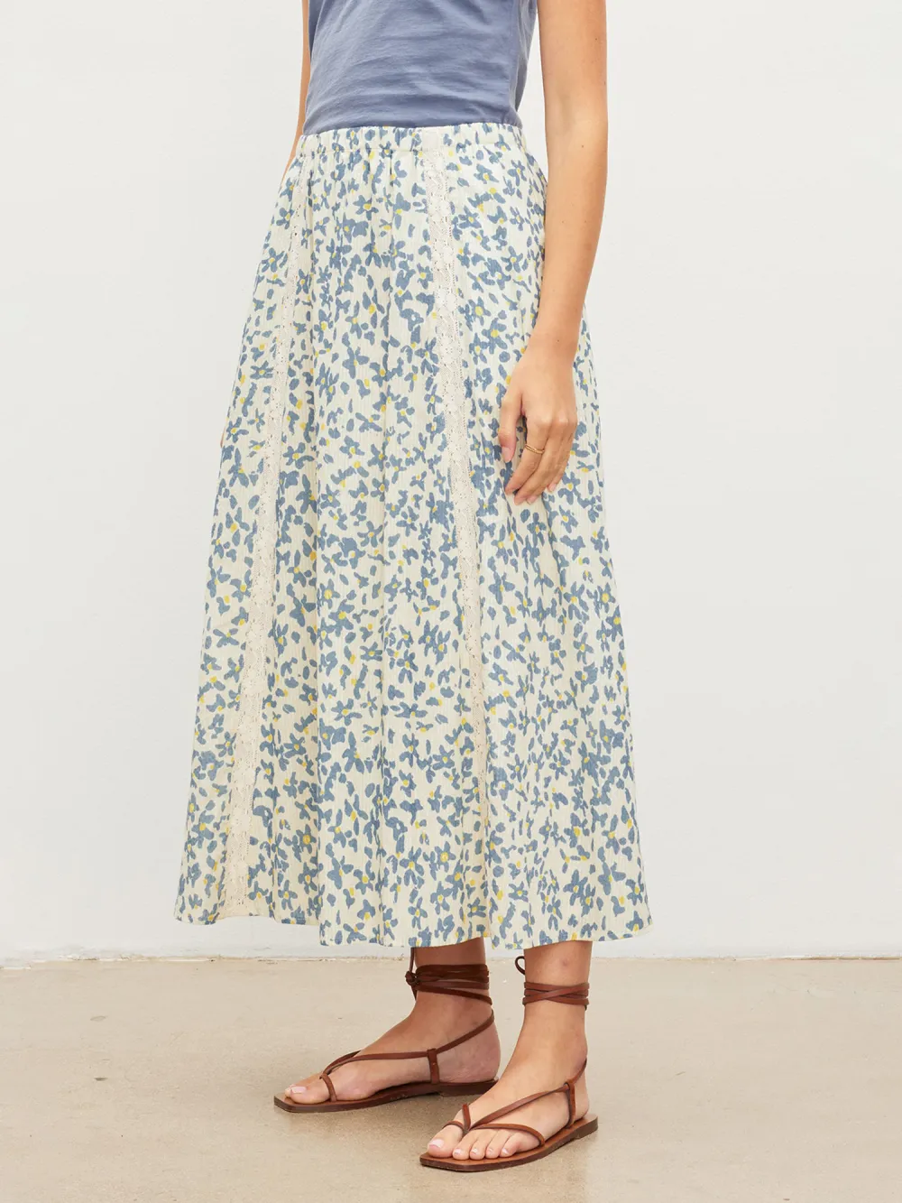 Kona Floral Lace Maxi Skirt