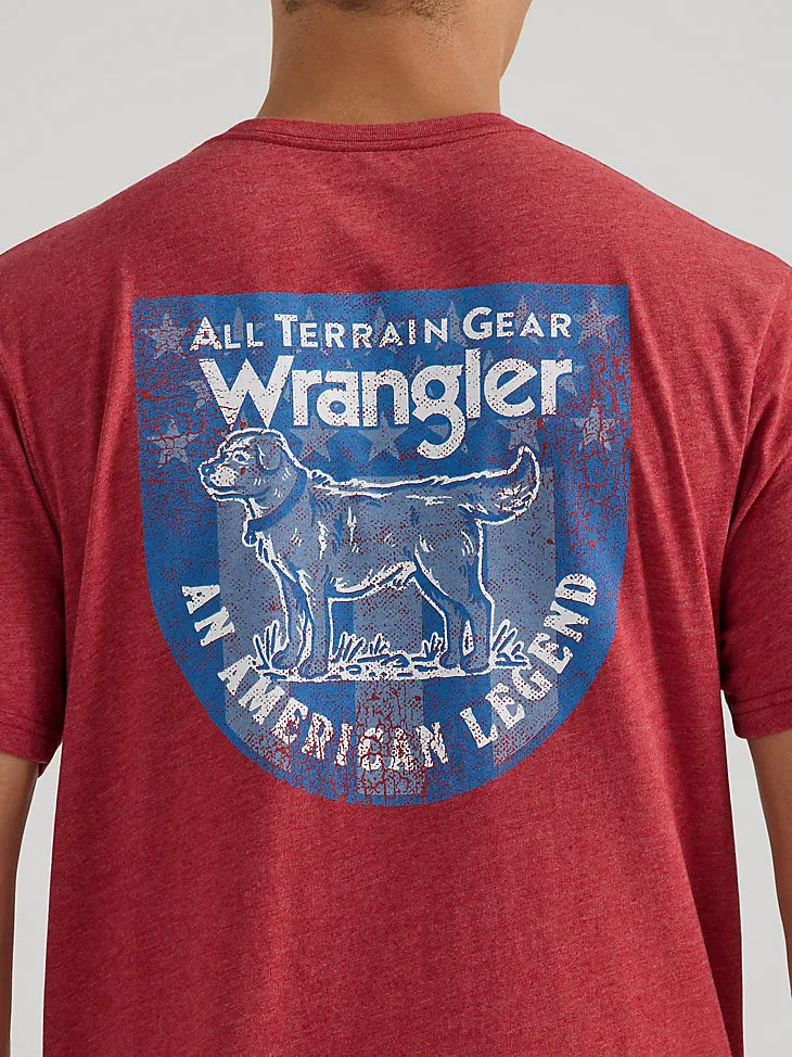 ATG BY WRANGLER™ MEN'S BACK GRAPHIC T-SHIRT IN BRICK RED