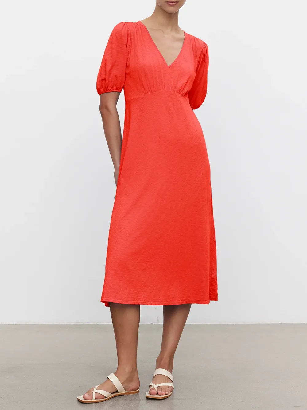 Parker Cotton Slub Midi Dress