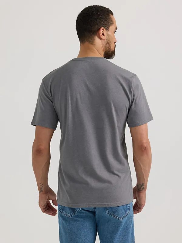 MEN'S ARMADILLO GRAPHIC T-SHIRT IN PEWTER