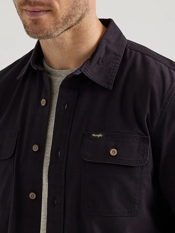 MEN'S WRANGLER® EPIC SOFT™ STRETCH TWILL SHIRT IN ROSIN