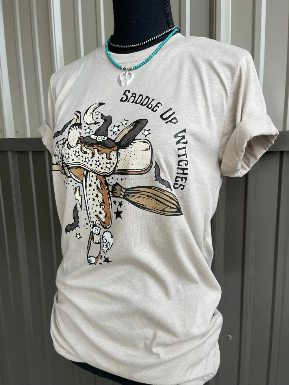 Saddle Up Witches Color Tee