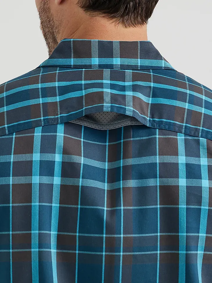 MEN'S UTILITY PLAID OUTDOOR SHIRT IN BLUE