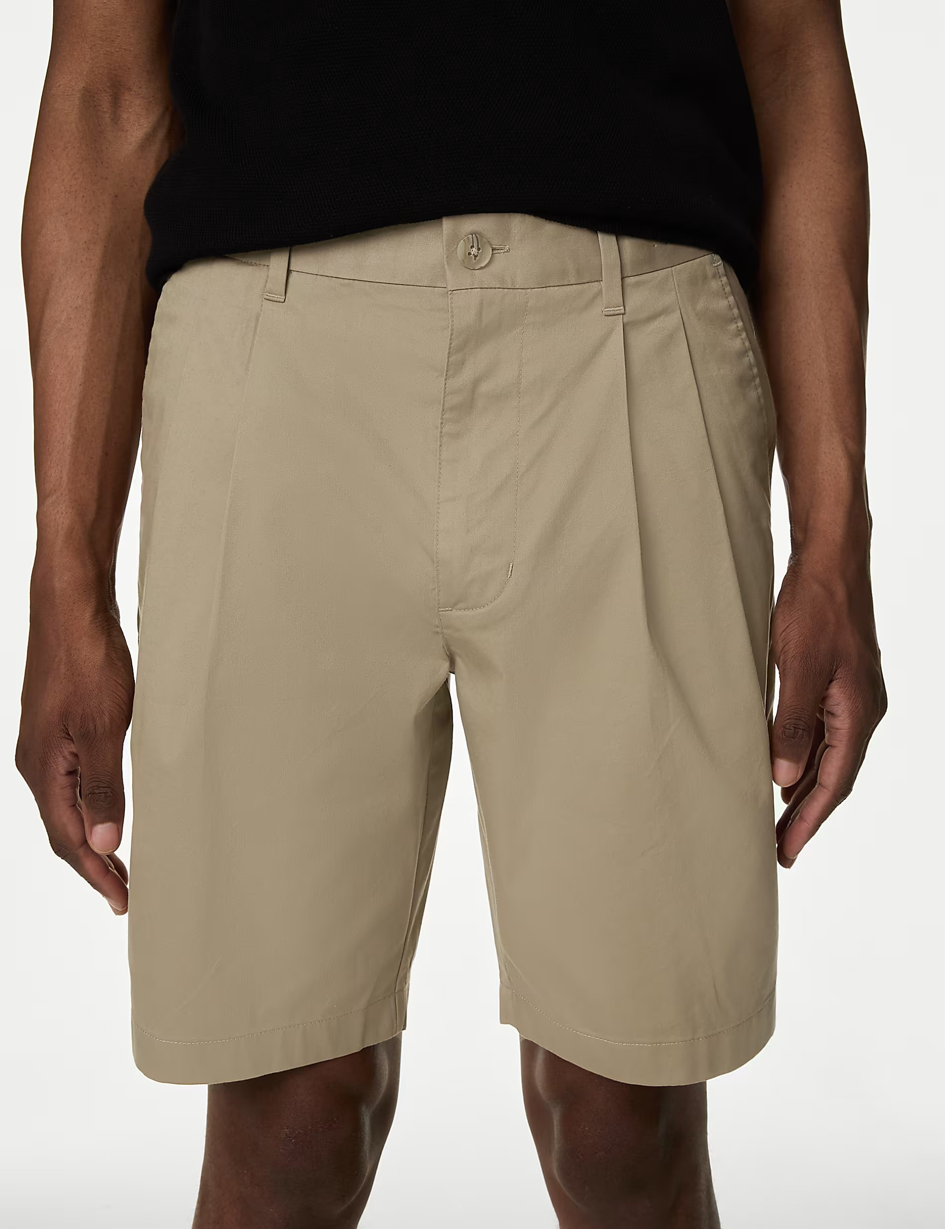 Super Lightweight Twin Pleat Chino Shorts