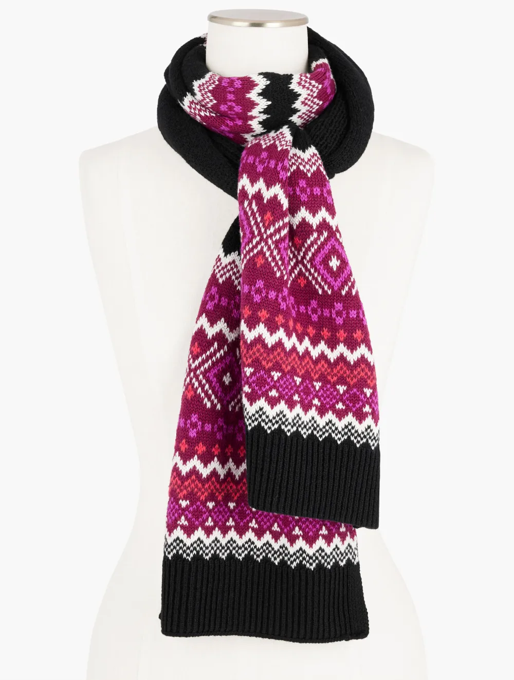 Modern Fair Isle Scarf