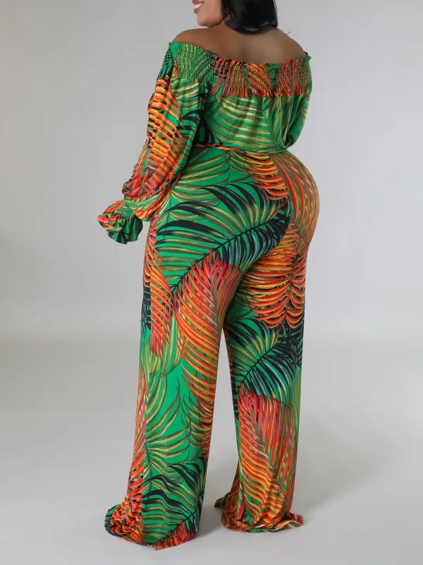 Print One-Piece Pants For Women In Large Fashion