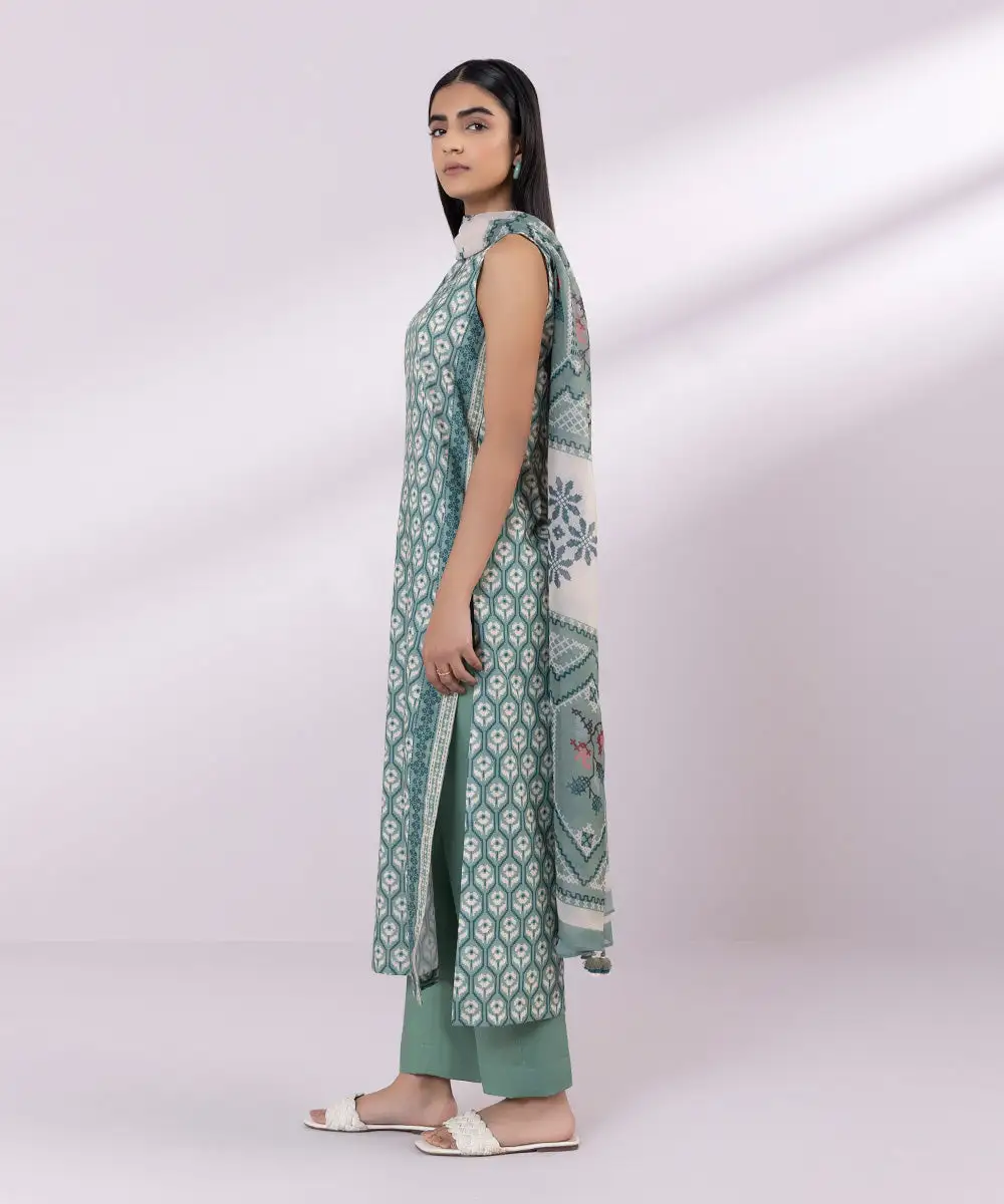 3 Piece - Printed Lawn Suit