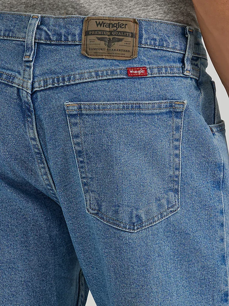 WRANGLER® FIVE STAR PREMIUM DENIM FLEX FOR COMFORT RELAXED FIT JEAN IN STONE