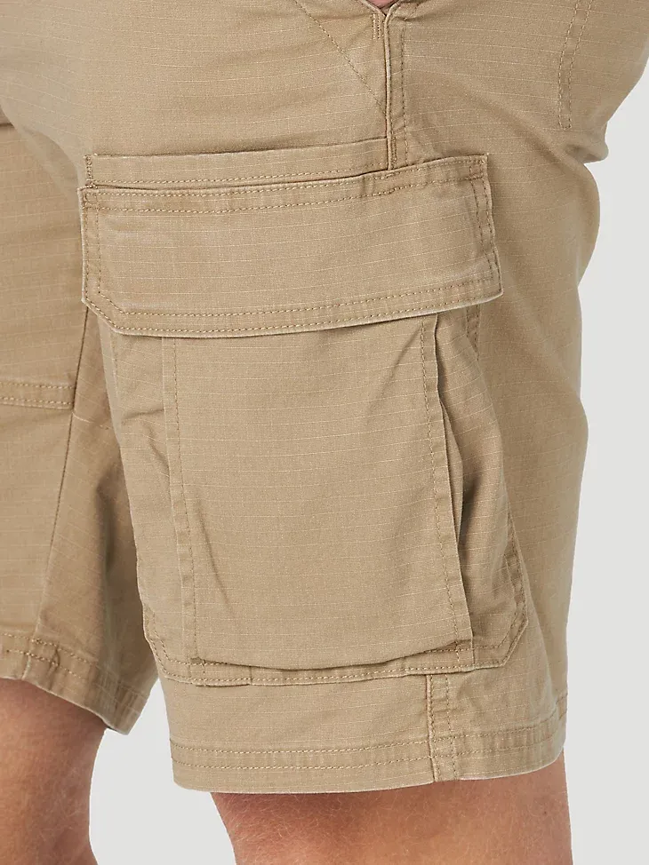 MEN'S WRANGLER AUTHENTICS® STRETCH CARGO SHORT IN GRAIN