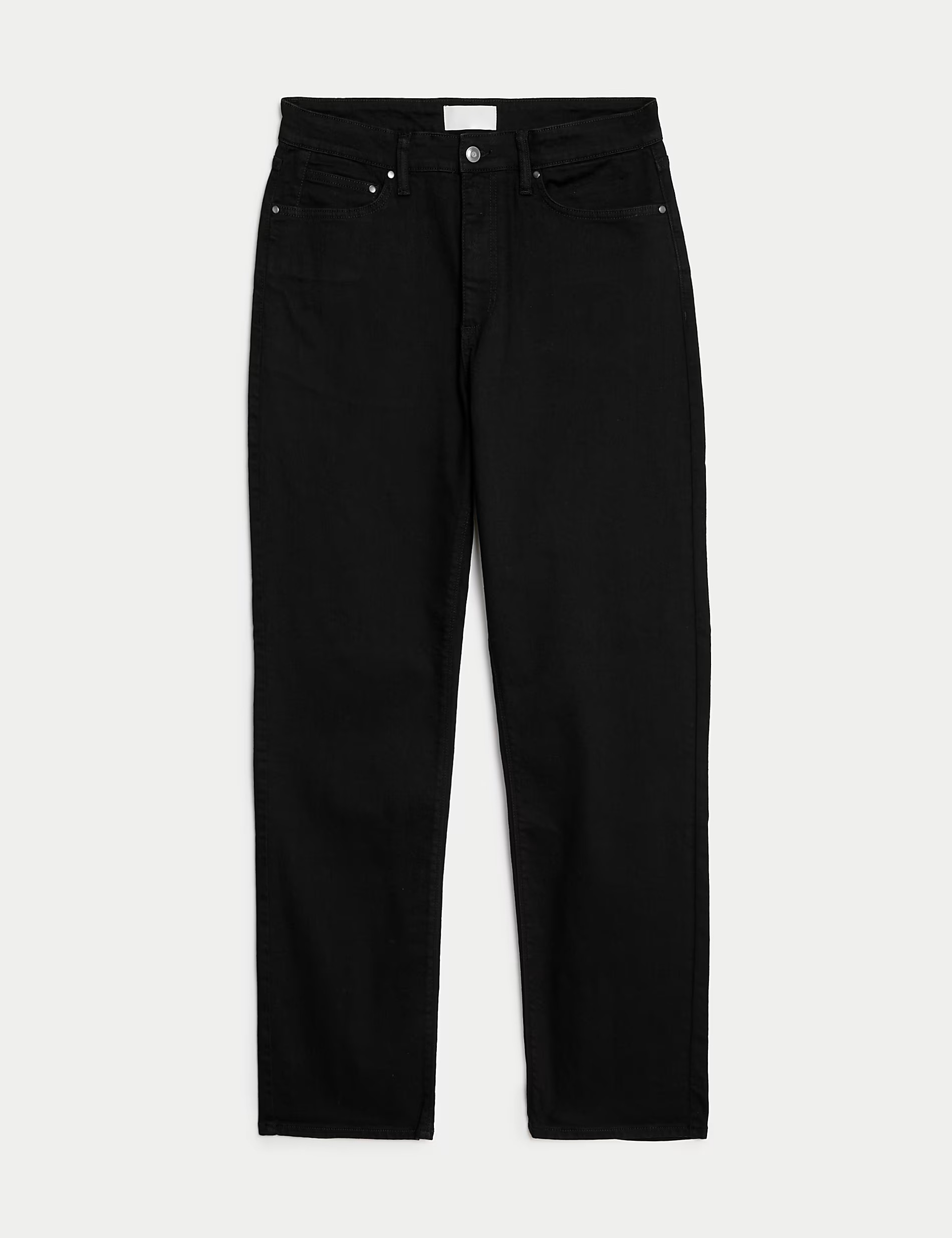 Loose Fit Stretch Black Jeans