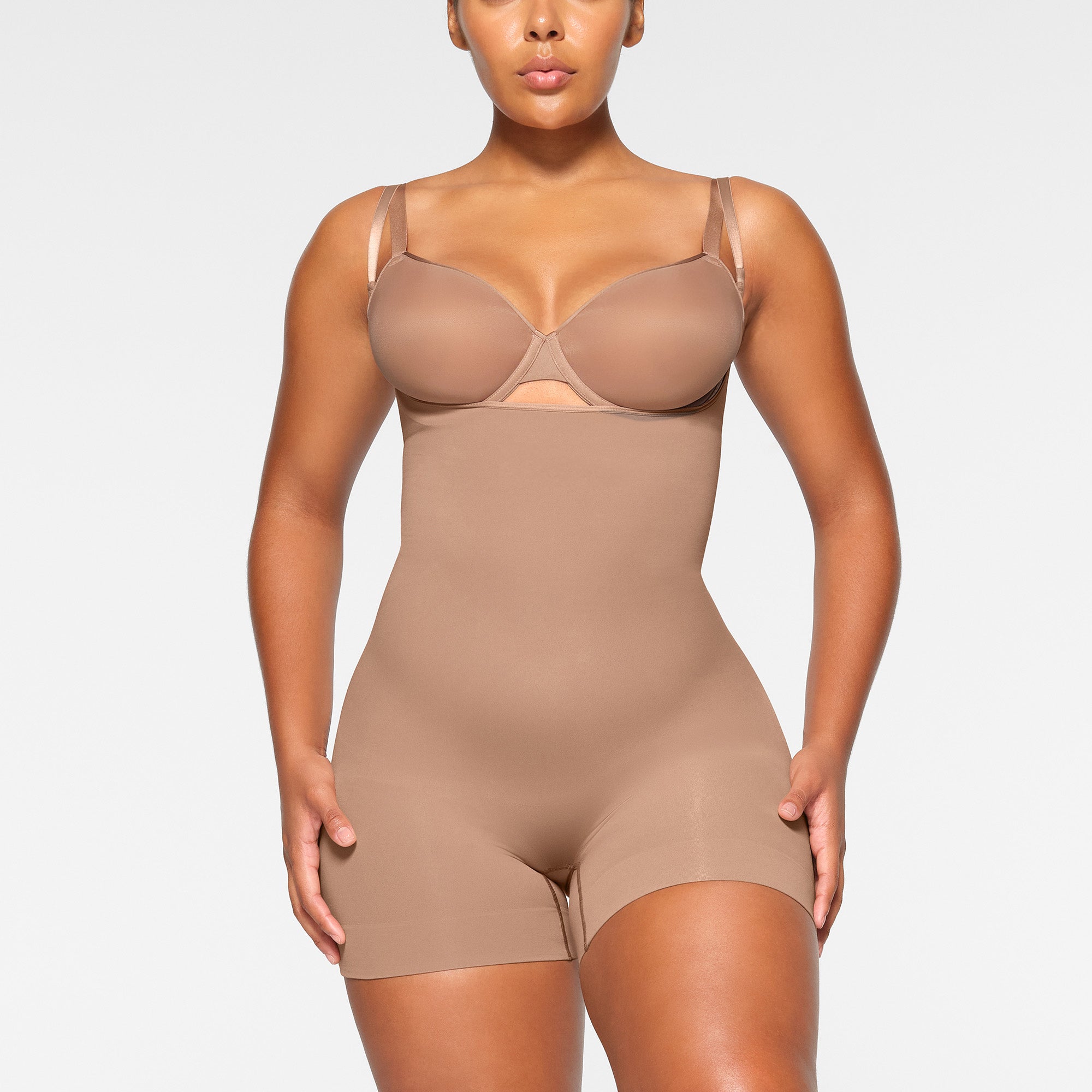 Open Bust Shortie Bodysuit