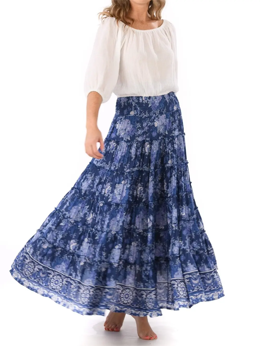 SundanceMaxi Skirt Enlish blue