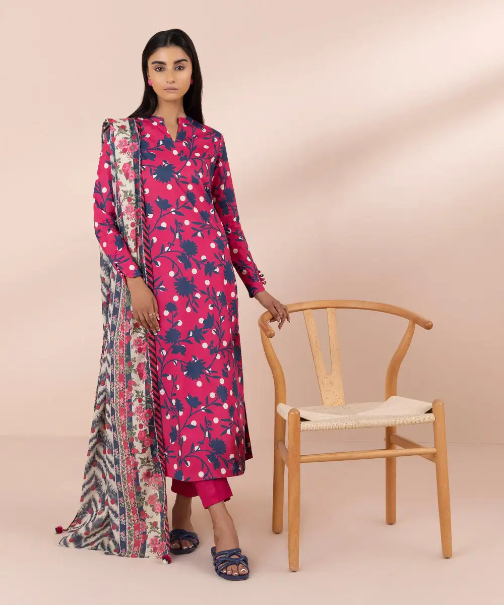 3 Piece - Printed Lawn Suit