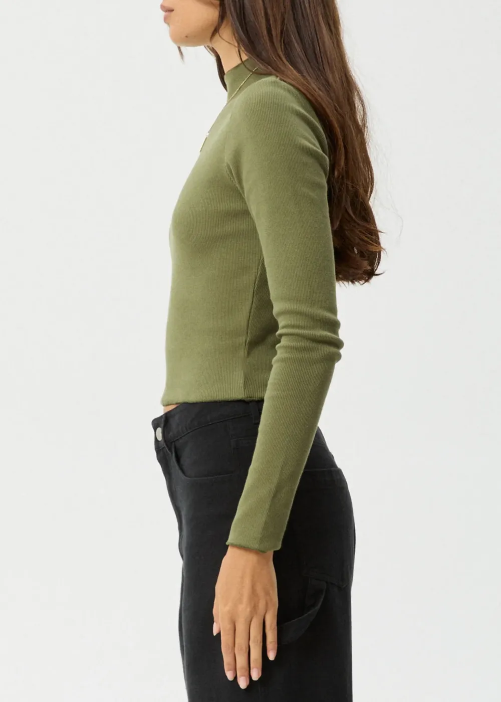 ICONIC - ORGANIC LONG SLEEVE RIB TOP