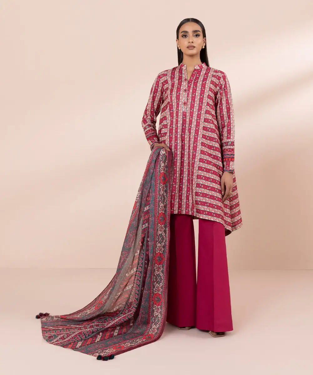 3 Piece - Embroidered Lawn Suit