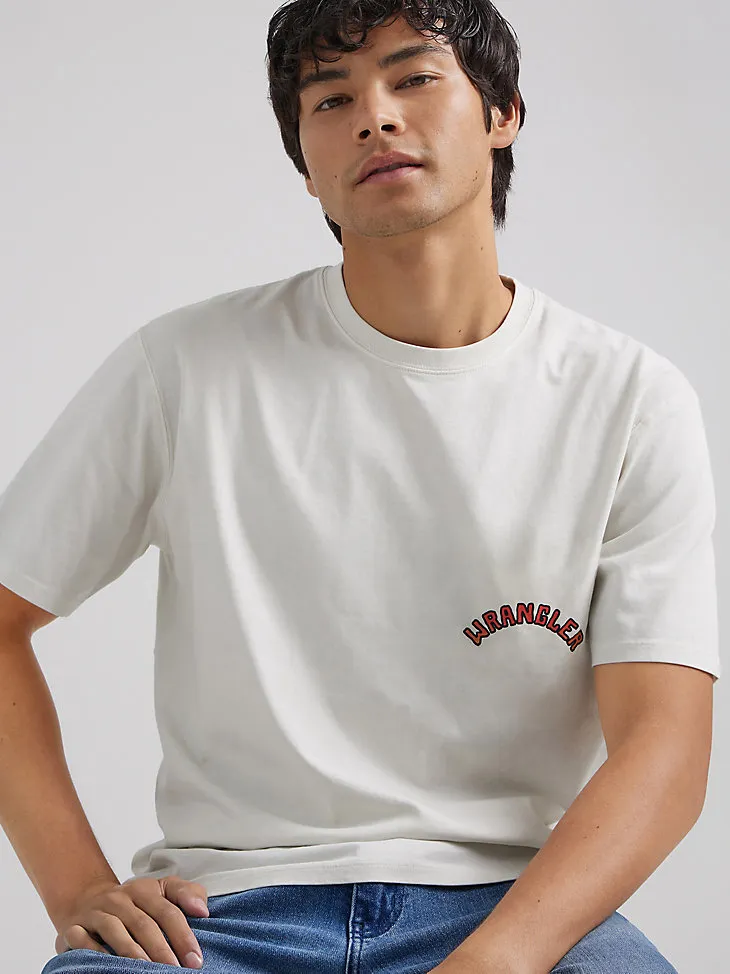 MEN'S GRAPHIC LOGO T-SHIRT IN VINTAGE WHITE