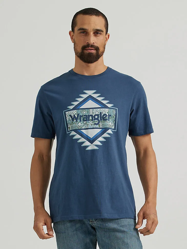 MEN'S FRONT LOGO GRAPHIC T-SHIRT IN MIDNIGHT NAVY