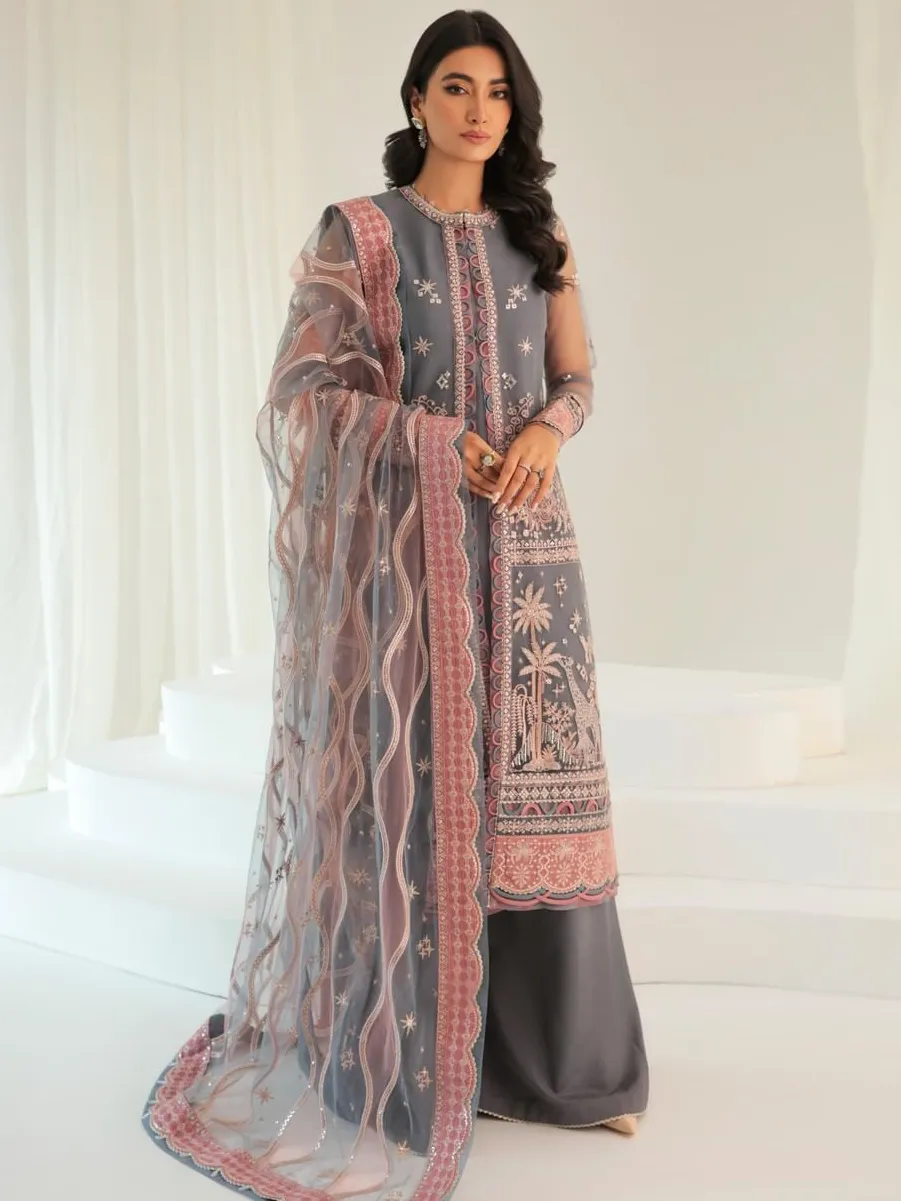 Embroidered Raw Silk Sets