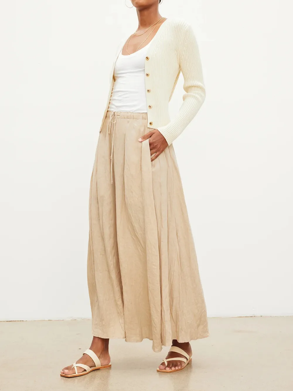 Bailey Linen Maxi Skirt