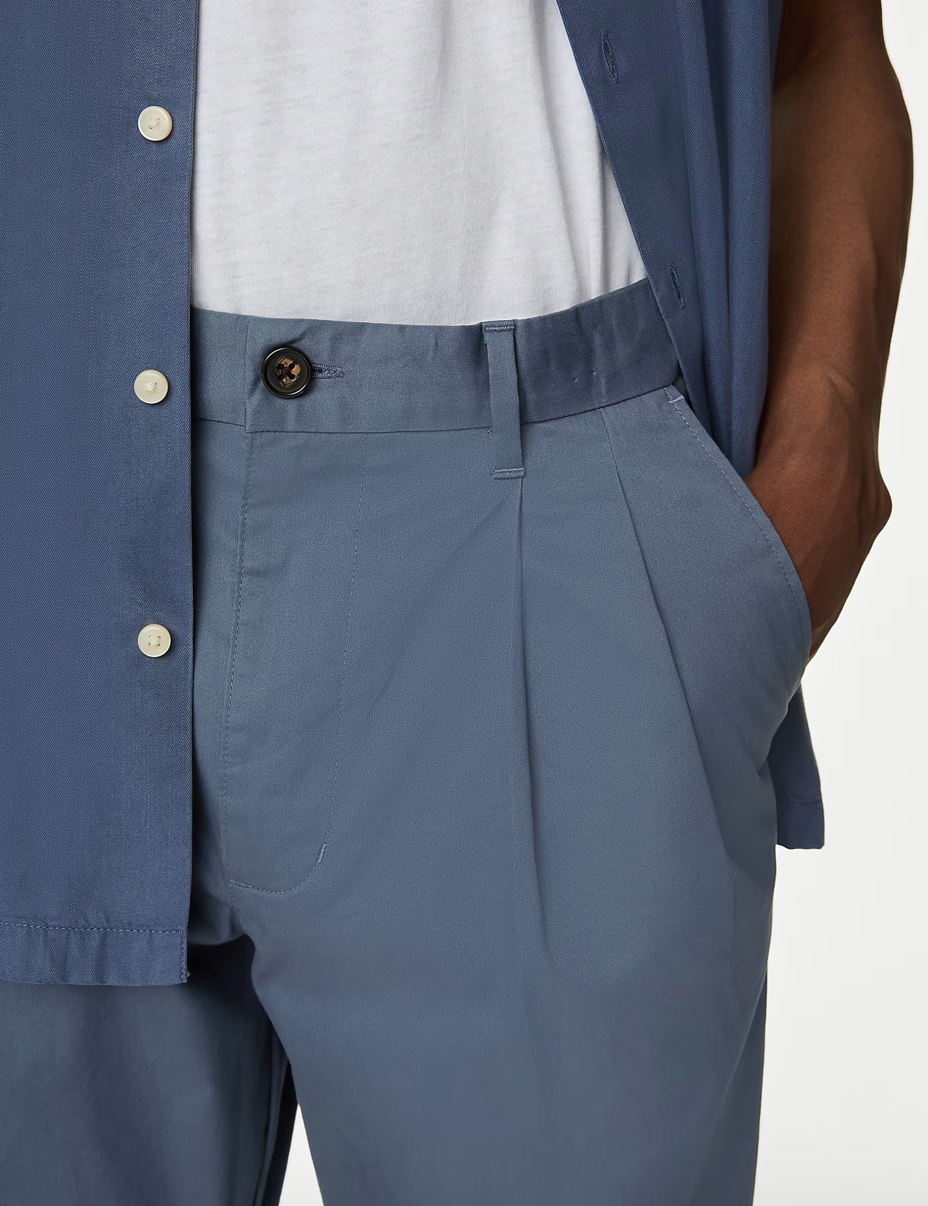 Super Lightweight Twin Pleat Chino Shorts