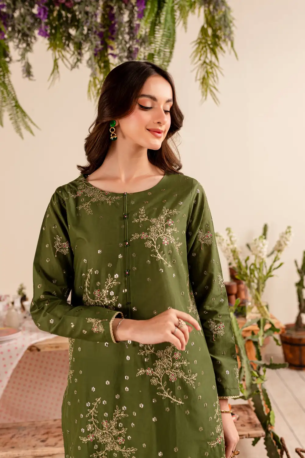 Bertha 2Pc - Embroidered Lawn Dress