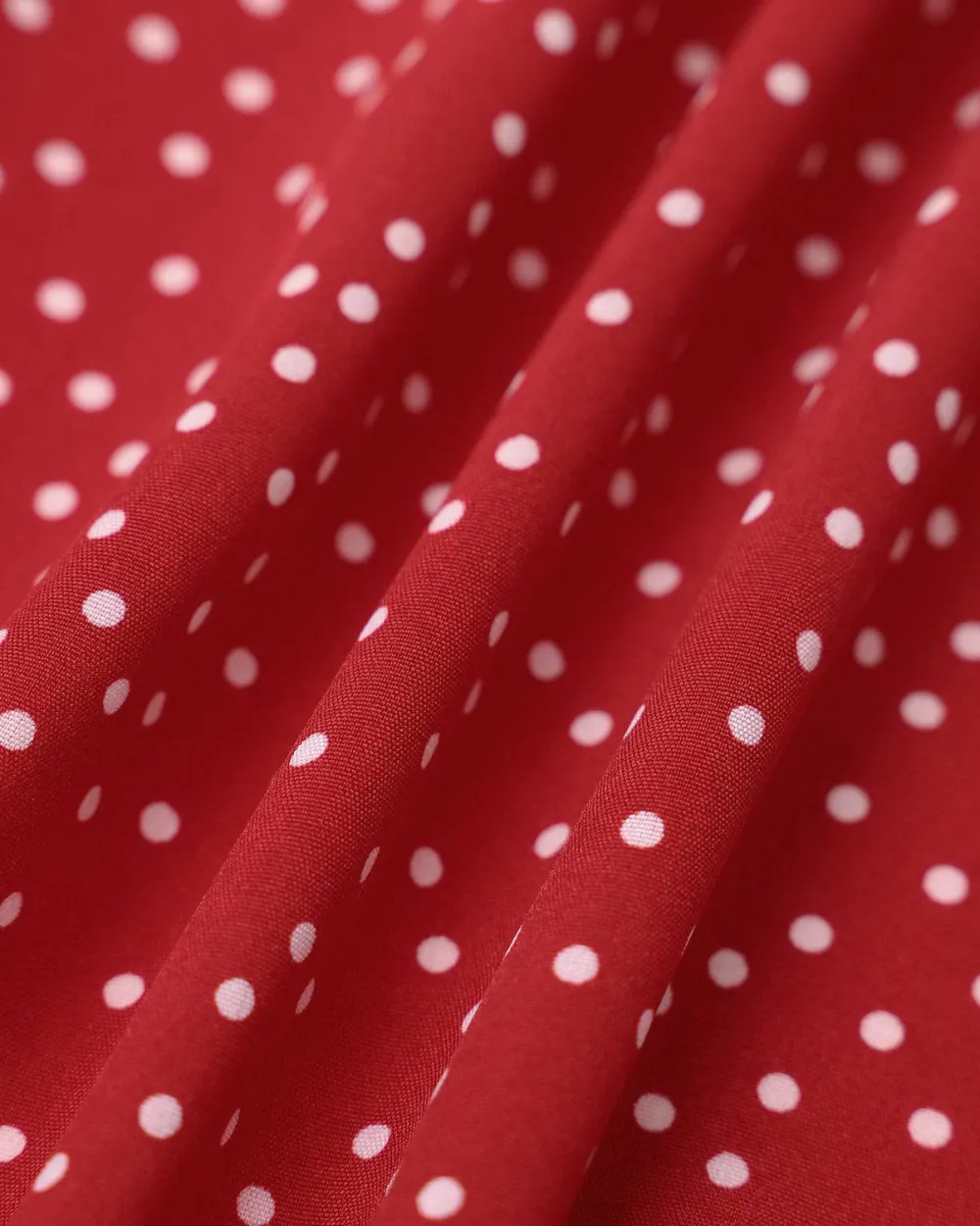 Red Polka Dot Short Sleeve Dress