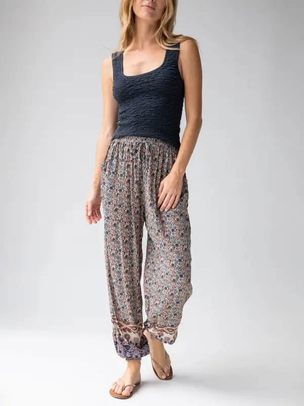 Allison Pant - Border Print