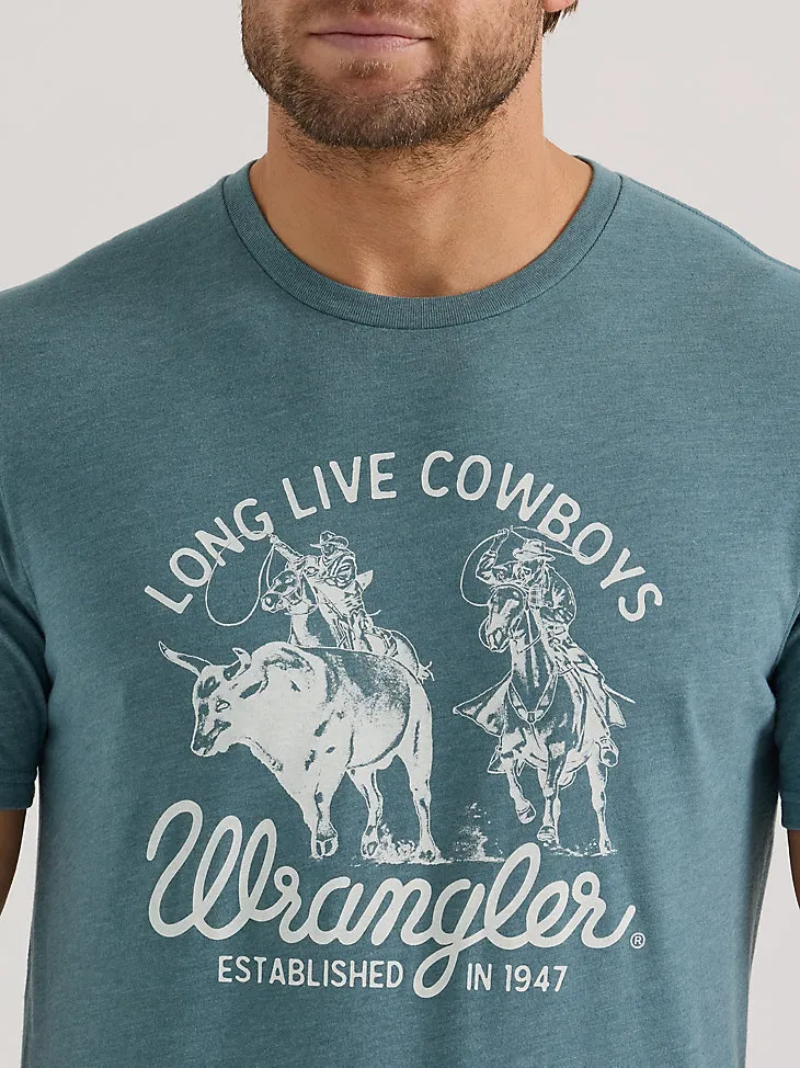 MEN'S LONG LIVE COWBOYS® GRAPHIC T-SHIRT IN GOBLIN BLUE