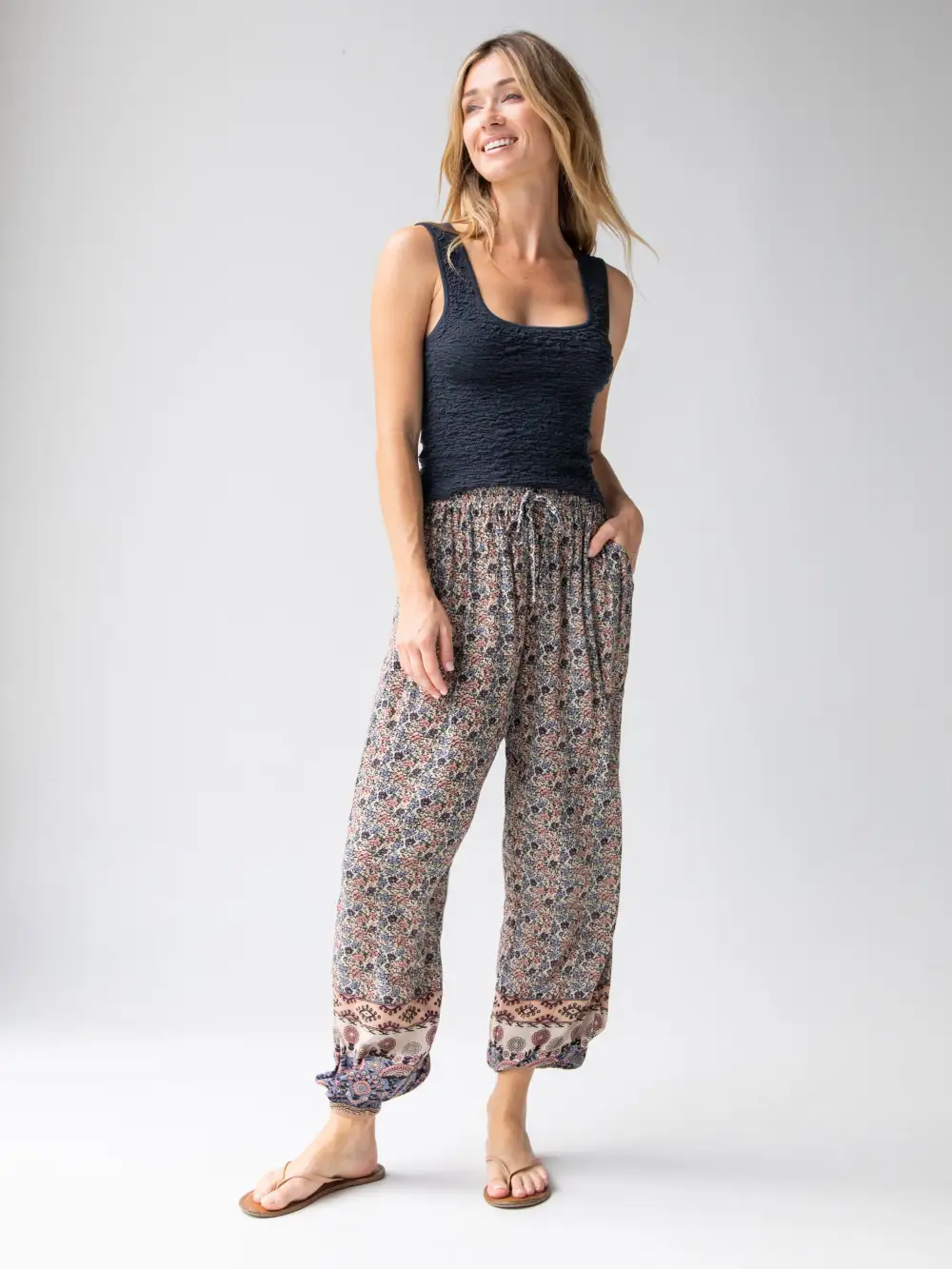 Allison Pant - Border Print