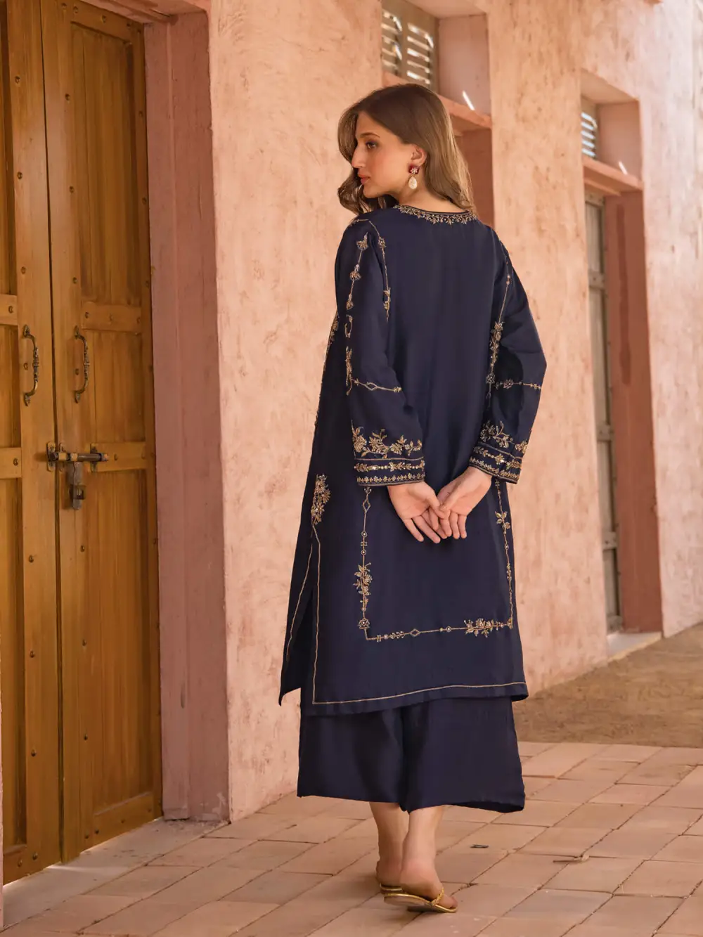 RAYA KURTA W/ CULOTTES & DUPATTA