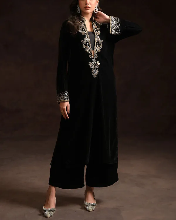 Black Velvet  Kaftan