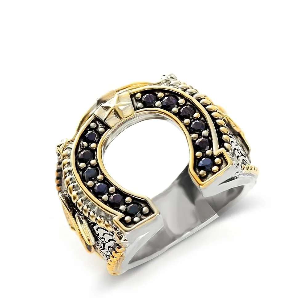 Trendy Western Spirit Horseshoe Ring