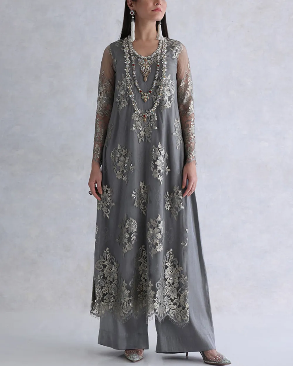 Vintage embroidered kaftan