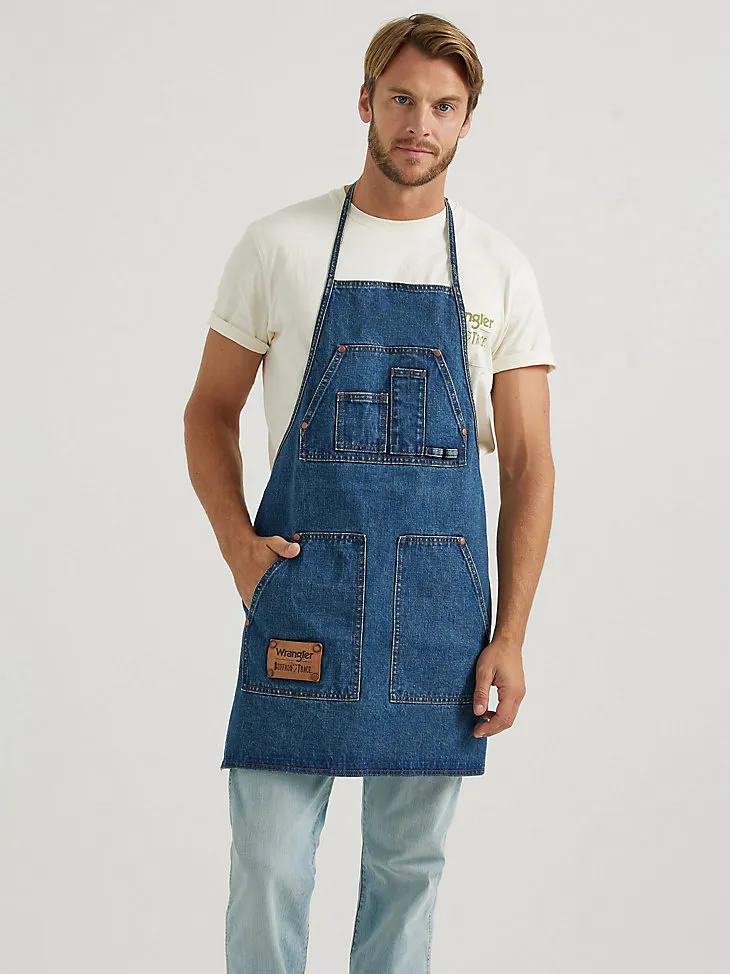 WRANGLER X BUFFALO TRACE™ DISTILLERS APRON IN OAK INDIGO