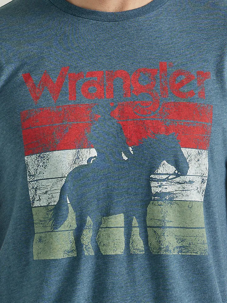 MEN'S COWBOY T-SHIRT IN MIDNIGHT NAVY