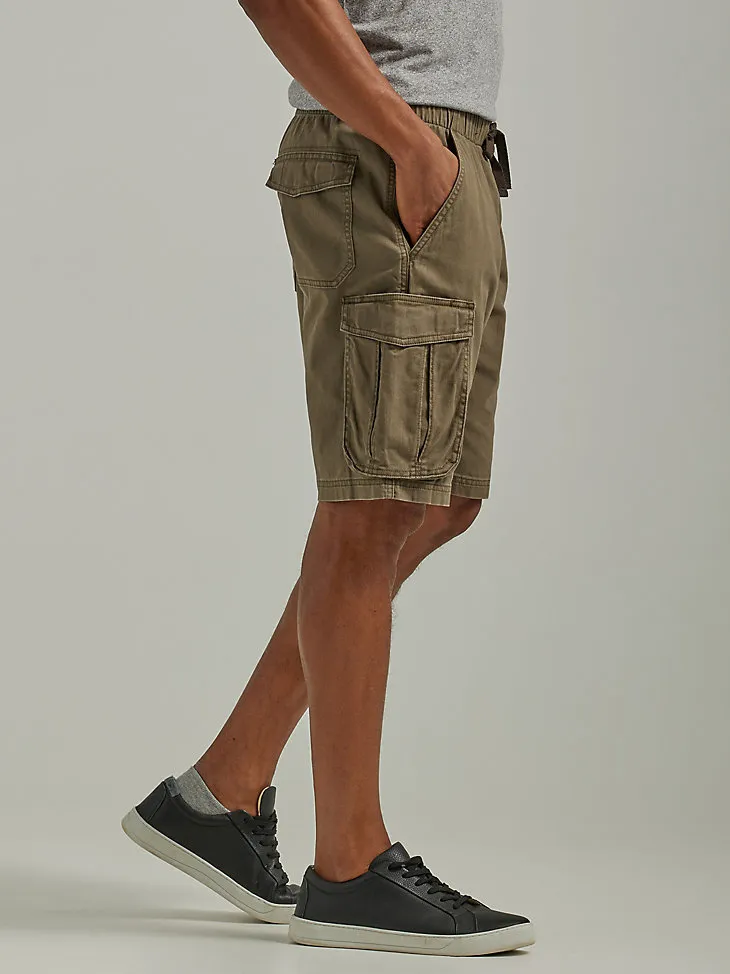 MEN'S FREE TO STRETCH™ DRAWSTRING CARGO SHORT IN ACORN