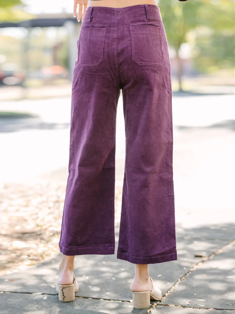 Purple Corduroy Pants