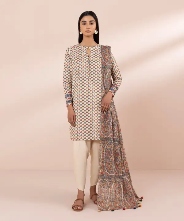 3 Piece - Printed Lawn Suit