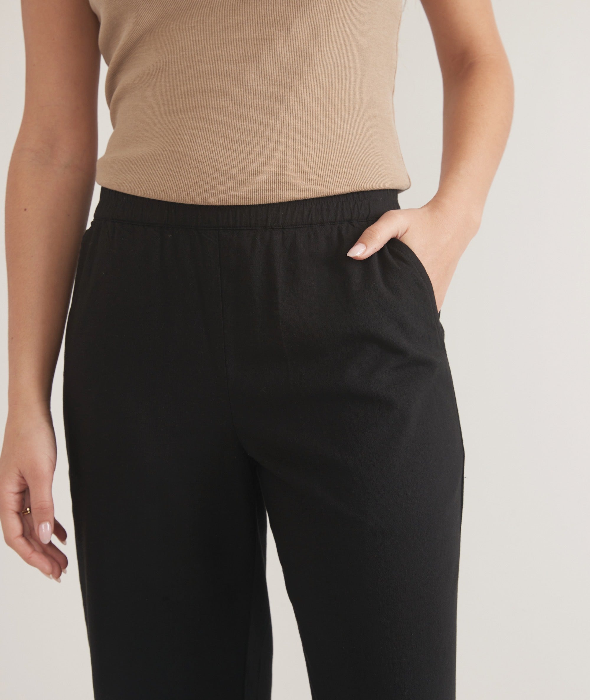 Black Hemp Trouser