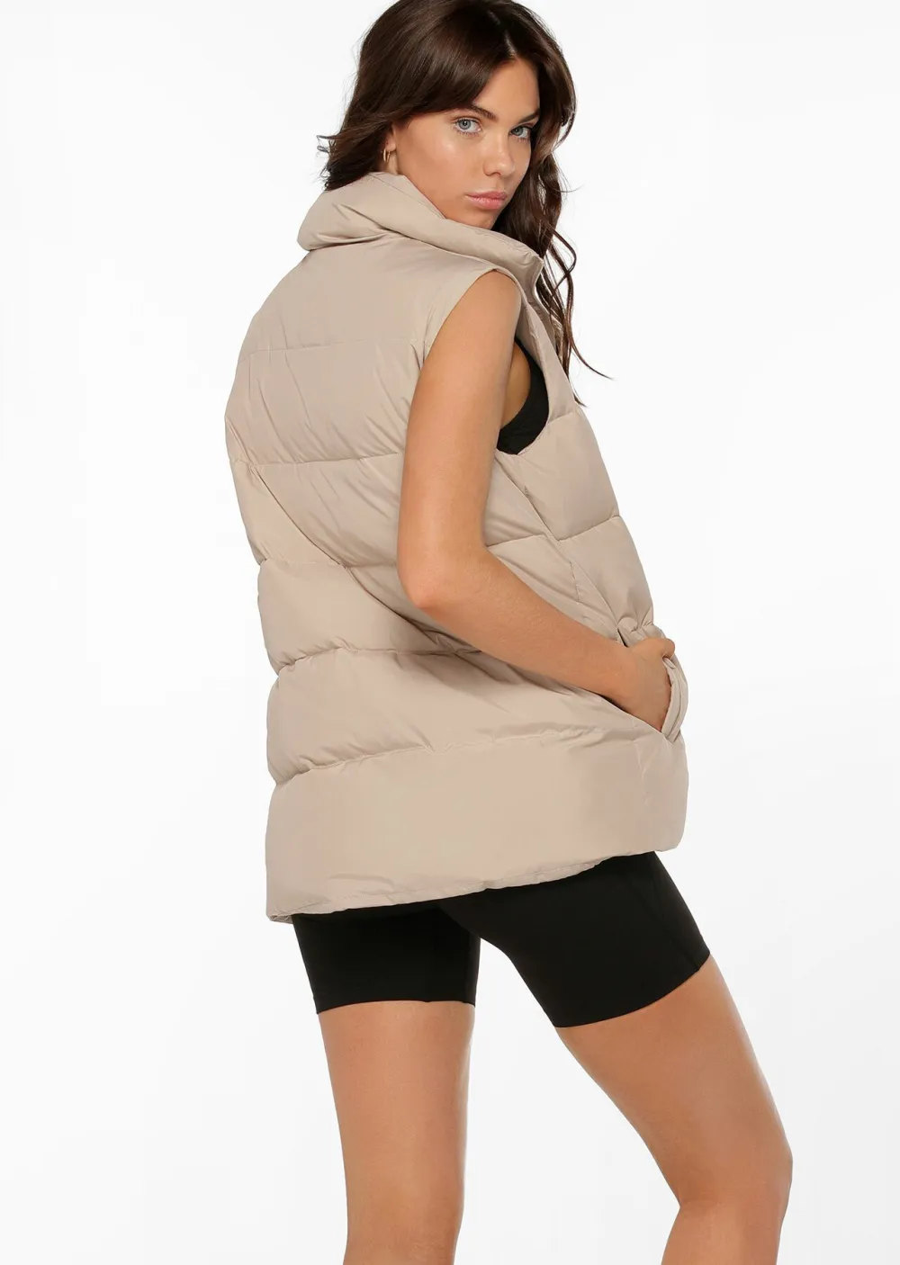 Longline Puffer Vest