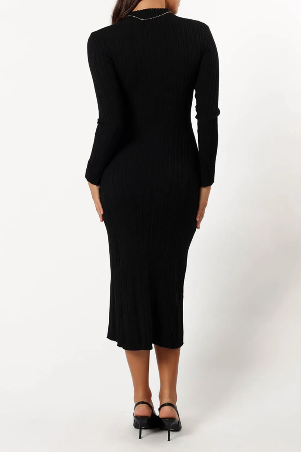 BRIAR LONG SLEEVE DRESS - BLACK