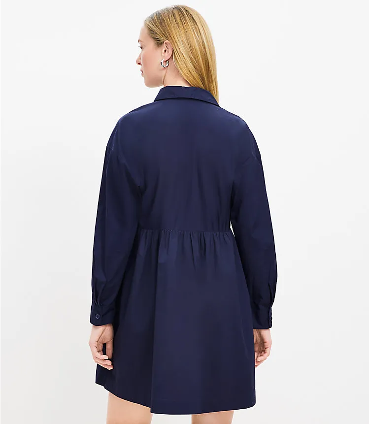 Poplin Swing Shirtdress